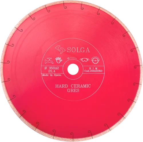 Диск алмазный СОЛГА ДИАМАНТ (Solga Diamant) ТВЕРДАЯ КЕРАМИКА (HARD CERAMICS) сплошной по керамограниту 350х25,4 мм (20010350)