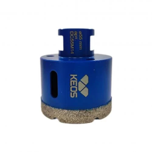 Коронка алмазная по керамограниту KEOS ПРО (PRO) 55мм M14 (DC55M14)