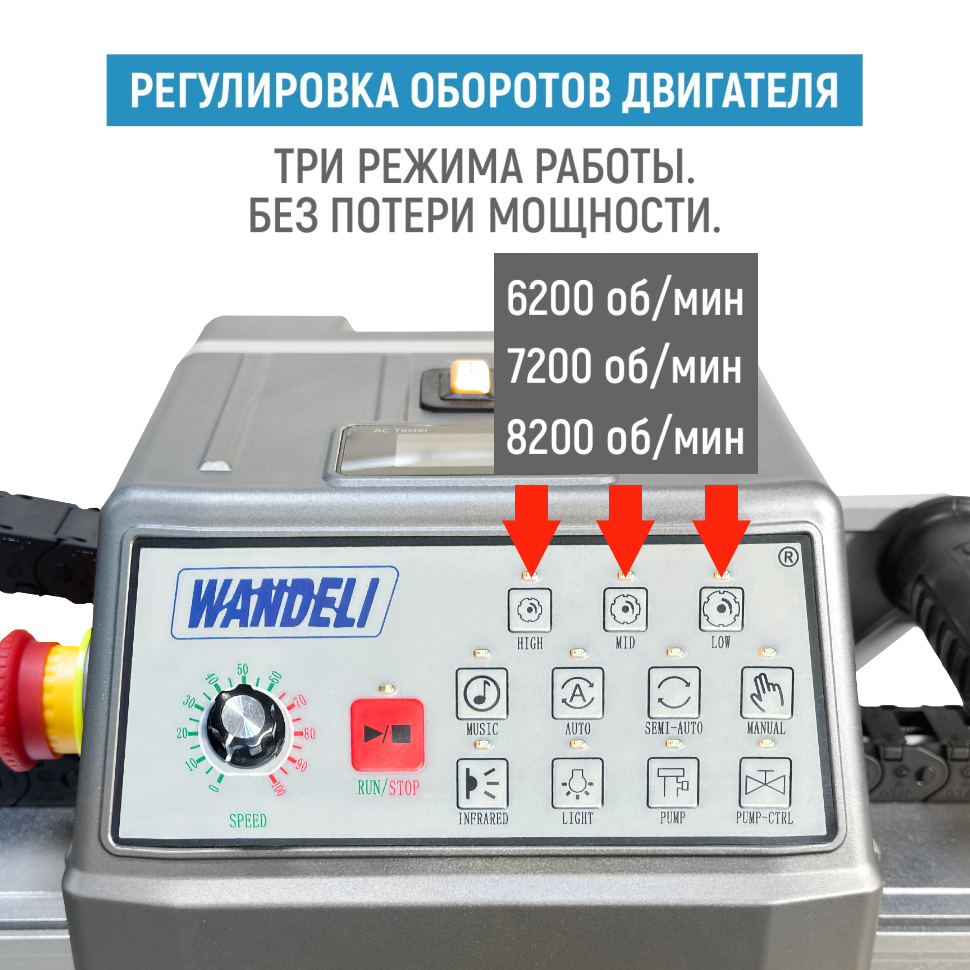 Бесщеточный плиткорез WANDELI QLZ-ZD-1800 4500Вт  с регулировкой оборотов