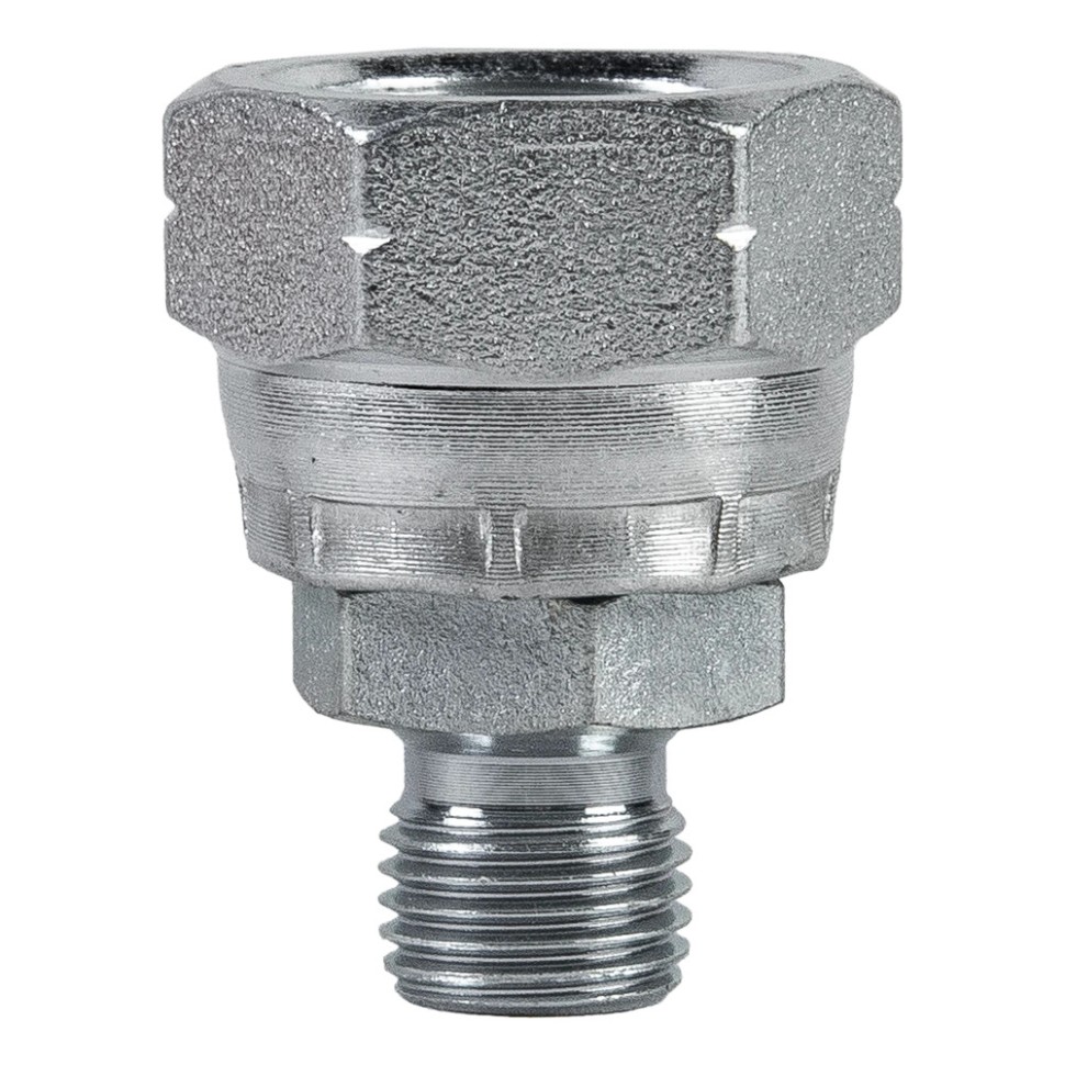 Соединитель (переходник) для шлангов 1/2"F (накидная гайка) х 1/4"M