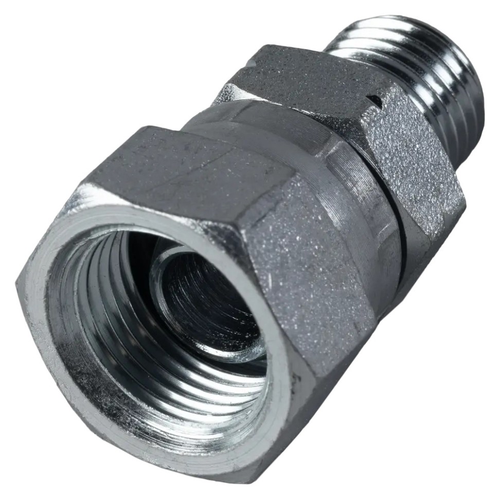 Соединитель (переходник) для шлангов 3/8"F (накидная гайка) х 1/4"M