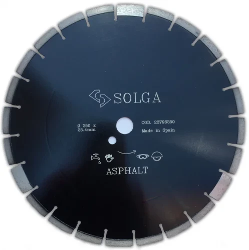 Диск алмазный СОЛГА ДИАМАНТ (Solga Diamant) АСФАЛЬТ 10 (ASPHALT 10) сегментный по асфальту 350х25,4 мм (23796350)
