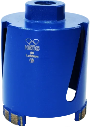 Коронка алмазная по бетону KEOS (сухой рез) М16 68/70мм (DC068.70)