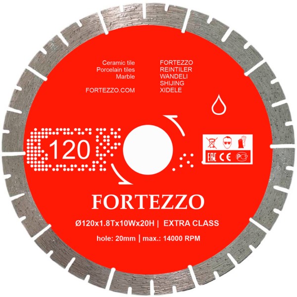 Диск алмазный FORTEZZO 120x20x1.8